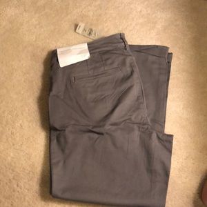 NWT grey girlfriend Loft chinos.